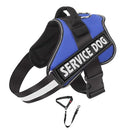 UPET No Pull Dog Harness Reflective Heavy Duty Adjustable Escape Proof Padded Service Dog Puppy Vest Harnesses for Small Medium Large Dogs Training Outdoor Walking Included 1*Dog Seat Belt(Blue L)