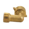 Garden Hose Connector, 3/4 Inch 90° Female Brass Water Hose Elbow Tap Adapter Pipe Parts for Outdoor Faucet RV