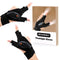 Number-One Rechargeable LED Flashlight Gloves Cool Gadgets for Men,Fishing Fingerless Night Lighting Gloves,Magic Strap Thumb Index Finger Bicycle Glove Repairing Camping Hiking-1 Pair Black LPST809