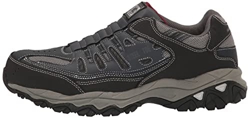 Skechers Men's Cankton Ebbitt Steel Toe Construction Shoe, Navy/Grey, 10.5