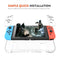 ZIIDII Dockable Switch Case for Nintendo, Nintendo Switch Games Protective Hard Carrying Clear Cover Case for Nintendo Switch Console Joy Con Controlle
