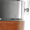 COM-FOUR® Ice Bucket with Faux Leather Strap, Lid and Carry Handle - Cooling Bucket as Wine and Champagne Cooler - Elegant Ice Cooler for Special Occasions (Oslo)
