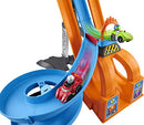 Fisher-Price Little People Toddler Playset, Hot Wheels Racing Loops Tower, Spiral Racetrack with Stunt Ramp and Sounds