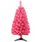 Ariv Pink Christmas Tree 0.9M/2.7ft Color Xmas Tree 90 PVC Tips Metal Stand Frame Deco Family Store Hotel Home Party Holiday Decoration Ornaments