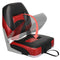 ERGOSEAT Two Tone Low Back Folding Boat Seat,Black/Red