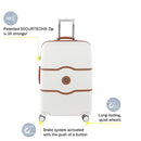 DELSEY PARIS Chatelet Air 2.0 Hardside Luggage with Spinner Wheels, Angora, Checked-26 Inch Trunk, Chatelet Air 2.0 Hardside Luggage with Spinner Wheels