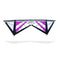 Revolution Kites Reflex RX Spider Sport Wing Kite (Vented Model) - Handles / Line Set / 1 Extra Rod and Sleeve (Purple / Grey / Black / White Center)