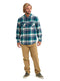 Burton Mens Brighton Flannel, Dress Blue Stump Plaid, Small