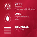 Durex Thin Feel Latex Condoms Regular Fit, Pack of 10+2