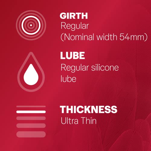 Durex Thin Feel Latex Condoms Regular Fit, Pack of 10+2