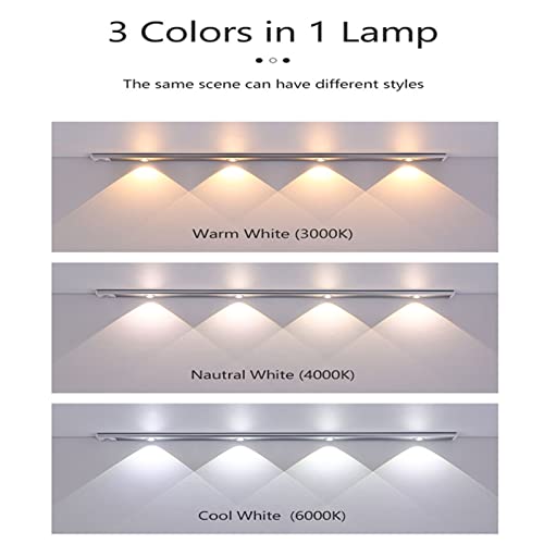 1 Piece 60CM Motion Sensor Lamp USB Rechargeable PIR Wireless LED Induction Cabinet Lighting Closet Light