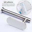 AUTOWT Toilet Paper Holder Self Adhesive, Kitchen Washroom Adhesive Toilet Tissue Roll Rack No Drilling for Bathroom Stick on Wall Stainless Steel (Silver)