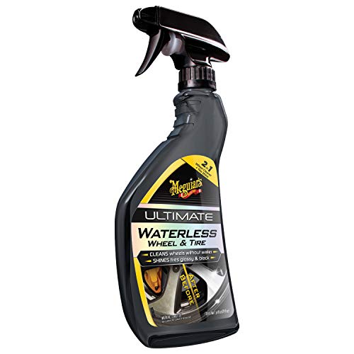 Meguiar's G190424 Ultimate Waterless Wheel & Tire Dressing - 24 Oz Spray Bottle