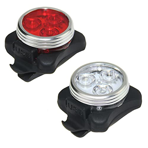 Waterproof Bicycle Bike Lights Front Rear Tail Light Lamp USB Rechargeable IPX4