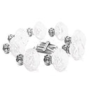 16PCS Drawer Knobs 40mm with Screws, Cabinet Knob Crystal Pull Handles,Clear Transparent Diamond Shape Knobs for Cupboard Shoe Box Home Improvement Wardrobe Kitchen Bathroom