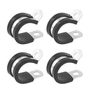 42PCS EPDM Rubber Lined P Clips Cable Hose Pipe Clamps Holder Air Clip Clamp Assorted Size 6.5mm/8mm/9.5mm/13mm/16mm