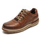 Rockport Men's World Tour Classic Walking Shoe Sneaker, Brown Leather, 9.5 US