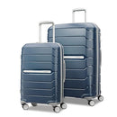 Samsonite Unisex-Adult Freeform Hardside Expandable with Double Spinner Wheels, Navy, 2-Piece Set (21/28), Freeform Hardside Expandable with Double Spinner Wheels
