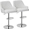 VECELO Adjustable Bar Stools Set of 2, Bar Height Stools for Kitchen Counter