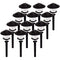 (12 Pack) SHE'LL BE LIGHT Black Aluminum Outdoor Garden Low Voltage 23 Lumen Path Lights with Warm White LED