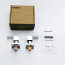 Decaura Square Shower Mixer Taps Wall Top Assemblies 1/4 Turn Twin Bath Faucets