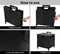 65L Shopping Trolley Cart Foldable Carts with Lid Collapsible Pack & Roll Folding Grocery Basket Crate Portable 4 Wheels Black