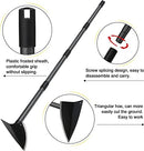 FLY HAWK Garden Hoe, 152 cm Hoe Garden Tool Triangle Garden Hoe with Sharp Blade for Digging, Weeding, Cutting and Losing Soil, Metal Handle with Adjustable Length