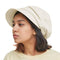 CHARM Organic Cotton Sun Hat for Women - Summer Spring Folding Visor for UV Protection, Chemo and Sensitive Skin Ivory