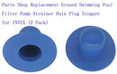 Zh yan 2pk Above Ground Swimming Pool Filter Pump Strainer Hole Plug Stopper for INTEX