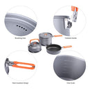Fire-Maple Feast Heat Exchanger Set | Compact Camping Cookware Kit | Nested Design | Contain with a Pot, Kettle and Non-Stick Frypan | Ideal for Fishing, Picnic and Camp use