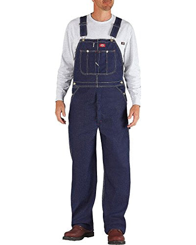 Dickies Men's Bib Overall, Indigo Rigid, 34W x 34L