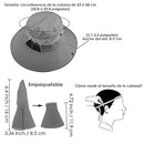 AutoWT Sun Hat for Women, UPF 50 + UV Protection Wide Brim Bucket Hat Adjustable Cap for Summer Fishing, Hiking, Camping, Garden, Farming, Outdoor Exercise (Gray)