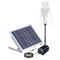 Noveden Solar Water Pond Water Fountain, 15W Solar Panel, Adjustable Flow, Efficient, Easy Setup and Maintenance, Versatile Garden Decor, 36 x 34cm