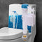 Toilet Fill Valve Toilet Fill Valve Bottom Entry ABS Toilet Push Button Fill Valve Dual Flush Cistern Syphon Bathroom Blue White UK G1/2 (4 Points Copper Pipe Water Inlet Valve)