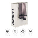 Large Foldable Laundry Washing Clothes Storage Bag Basket Bin Organiser (White)