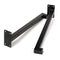 Heavy Duty Industrial Black Shelf Brackets, 14" Floating Metal Shelving Supports with Lip, Wall Mounted Retro Shelves Hardware Brace for DIY Decor or Custom Wall Shelving, 4 Pack