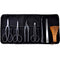 KAKURI Japanese Bonsai Tool Set 7 Pcs, Made in Japan, Professional Bonsai Kit (Satsuki Scissors, Long Handle Bonsai Scissors, Jin Pliers, Wire Cutter, Bonsai Tweezers, Root Hook, Broom, Bag)