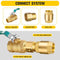 [2-Pack] APLWY 1/2" Female NPT x 1/2" Male NPT Brass Pipe Fitting Reducer Adapter (1/2"M x 1/2"F)