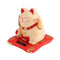 Lucky Cat, Solar Powered Cute Waving Cat, Maneki Neko Waving Arm for Fortune Money and Good Luck, Fengshui Lucky Cat Swinging Arm for Home Display/Car Decor(Yellow)