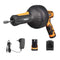 DOMINOX 12V Electric Drain Snake with 23FT Plumbing Snake, Drain Snake Clog Remover with 2.0Ah Battery and Charger, Drain Auger for Unclogging Toilet, Sewer, Bathroom, Sink Drain 3/4"-2" Pipes