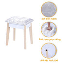 Vanity Makeup Table with Adjustable Light, Touch Screen, Dressing Table with Mirror and Stool, White