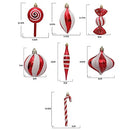 Generic 14Pcs Candy Christmas Hanging Ornaments Pendants Adornment with Rope Christmas Tree Decoration Peppermint Candy Cane for Xmas Tree Holiday