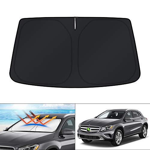 KUST Custom Fit Windshield Sun Shade for Mercedes GLA 2015-2020 Accessories Window Sunshade Foldable Sun Visor Protector Blocks UV Rays Keep Your Car Cooler