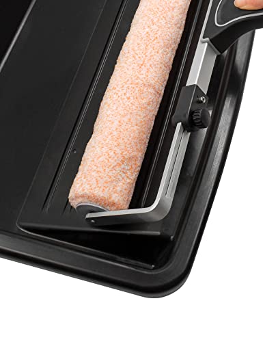 ROLLINGDOG 5PC Upgraded 18 Inch Large Paint Roller Tray Set -18" Paint Roller Frame, Microfiber Paint Roller Sleeves（Pack of 3, Large Paint Tray