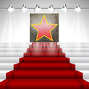 Gersoniel 25 Packs Star Sticker Decor with Black Marker for Movie Theme Red Carpet Oscar Party Decorations