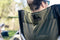 Coleman Swagger Aluminium Sling Chair | Outdoor Camping Chair, Lightweight Aluminium Design, Compactly Folds for Easy Transport, with Shoulder Strap Black/Green