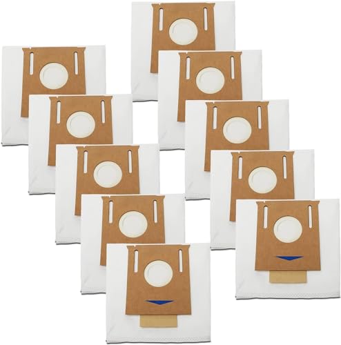 10 Pack Dust Bags Compatible with ECOVACS Deebot Ozmo T8, T8 Aivi T8+ T8 AIVI+, T8MAX, N8 Pro Plus/N8 Pro, N8+ Plus, N8 Pro+, T9 AIVI T9 PRO T9 MAX DX93, DDX96,