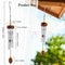 Hianjoo Wind Chime, Mini Classic Wind Chimes 28CM / 11" Premium Metal Chime with 4 Aluminum Tubes Ceramic Beads for Outdoor Indoor Decor Smooth Melodic Tones Chime for Garden Patio Balcony and Home