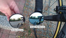 !!!NEW!!! Hafny Drop Bar Bike Mirror, HD, Shatter-Proof, HD Convex Blue Glass Mirror (Anti-glare Blue Glass Lens)