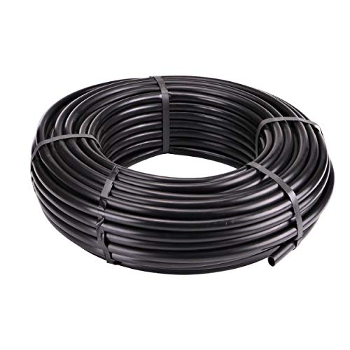 Raindrip 052020P 1/2-Inch Drip Irrigation Supply Tubing, 200-Foot, for Irrigation Drippers, Drip Emitters, and Drip Systems, Green Polyethylene